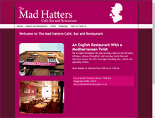 Tablet Screenshot of madhatterrestaurant.co.uk